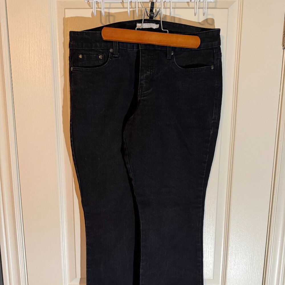 EUC Black Denim Pure by Alfred Sung Size 10